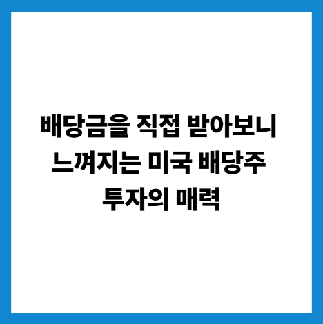 미국배당주투자